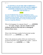 CS 160 FINAL EXAM 2025/2026 QUESTION AND ANSWER