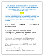 2025/2026 CS160 MIDTERM EXAM QUESTION AND ANSWER
