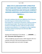 ABSA 4TH CLASS EXAM PART A PRACTICE EXAM - DocMerit