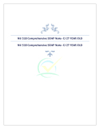 NU 518 Comprehensive SOAP Note- CJ 27 YEAR OLD NU518 Comprehensive SOAP Note- CJ 27 YEAR OLD Compre