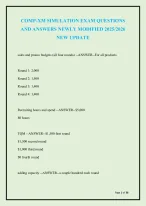 COMP-XM SIMULATION EXAM QUESTIONS AND ANSWERS NEWLY MODIFIED 2025/2026 ...