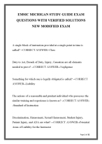 EMSIC Michigan Study Guide Exam – Verified Solutions & Updated Practice Test