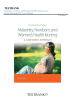 Test Bank for Maternity, Newborn, and Women’s Health Nursing: A Case-Based Approach, 2nd Edition
