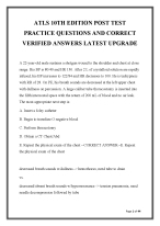 ATLS 10th Edition Post-Test Practice Questions & Verified Answers – Latest Upgrade