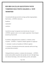 RIO BIO 156 Exam 1 Study Guide: Cells, Metabolism & Biology Fundamentals – Verified Solutions