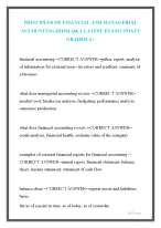 PRINCIPLES OF FINANCIAL AND MANAGERIAL  ACCOUNTING (D196) Q&A LATEST EXAM UPDATE  GRADED A+