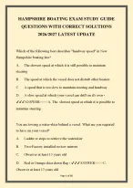 New Hampshire Boating Exam Study Guide - DocMerit