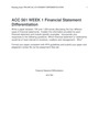 ACC 561 WEEK 1 Financial Statement Differentiation