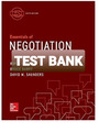 TEST BANK ESSENTIALS OF NEGOTIATION 6TH EDITION Roy J. Lewicki, Bruce Barry, David M. Saunders