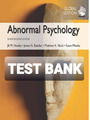 TEST BANK FOR ABNORMAL PSYCHOLOGY GLOBAL 17TH ED BY HOOLEY, BUTCHER, MATTHEW
