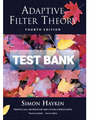 TEST BANK FOR Adaptive Filter Theory 4th Edition By Simon Haykin (Solution manual only)