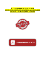 NCLEX-PN EXAM NEWEST ACTUAL EXAM WITH COMPLETE QUESTIONS AND DETAILED ANSWERS GRADED A || 100%