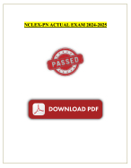 NCLEX-PN ACTUAL EXAM 2024|2025