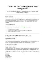 TSI ELAR CRC & Diagnostic Test 2025/2026 | 30 CRC + 48 Diagnostic ...