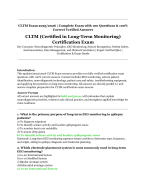 CLTM Exam 2025/2026 | Complete Exam with 100 Verified Questions and ...