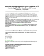 PassPoint Nursing Exam | Cardiac and Fetal Monitoring | 2025/2026 ...