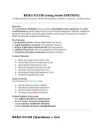 RERA Exam (2025/2026 Edition) — Verified - DocMerit