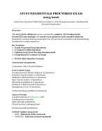 ATI Fundamentals Proctored Exam 2025/2026 | Actual Exam Questions With Solutions Graded A
