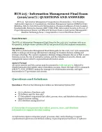 BUS 215 – Information Management Final Exam (2026/2027) | Business Technology & Information Systems