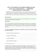 ATI Fundamentals Proctored Exam 2026/2027 Test Bank 3 – Verified Questions & Answers
