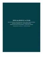 PHYS 165 – Module 10: Advanced Mechanics, Thermodynamics, Waves, Optics & Modern Physics –2026/2027