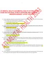 ATI Mental Health Proctored Exam 2023(70 Questions And Answers Final Exam With Complete Solution)