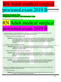 RN Adult medical surgical proctored exam 2019 B