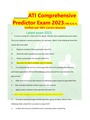 ATI PN COMPREHENSIVE PREDICTOR 2022- 2023 REAL EXAM