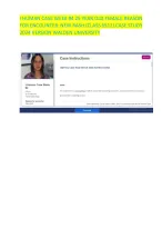 I HUMAN CASE WEEK #4 25 YEAR OLD FEMALE REASON FOR ENCOUNTER: NEW RASH (CLASS 6512) CASE STUDY 2024