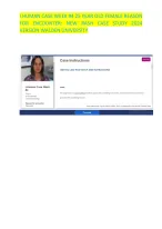 COMPREHENSIVE I HUMAN CASE WEEK #4 (CLASS 6512) A 25 YEAR OLD FEMALE REASON FOR ENCOUNTER: NEW RASH