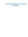 ECON 101MIDTERM EXAM (WITH ANSWERS