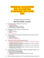 FINANCIAL ACCOUNTING AND ACCOUNTING STANDARDS TEST BANK  2023