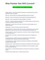 Accounting Wise Practice Test 100% Correct!!