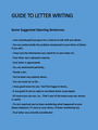 Guide To Letter Writing