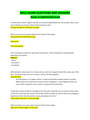 APEA EXAMS QUESTIONS AND ANSWERS  Week 4 CARDIOVASCULAR