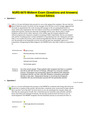 NURS 6670 Midterm Exam (Questions and Answers) Revised Edition