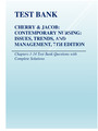TEST BANK CHERRY & JACOB:  CONTEMPORARY NURSING:  ISSUES, TRENDS, AND  MANAGEMENT, 7TH EDITION