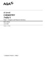 AQA A-level CHEMISTRY 7405/1 Paper 1 Inorganic and Physical Chemistry Mark scheme