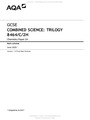 GCSE COMBINED SCIENCE: TRILOGY 8464/C/2H Chemistry Paper 2H Mark scheme June 2020