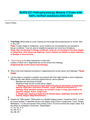 NURS 231-Pathophysiology Module 2 Exam-with 100% verified solutions-2023-2024