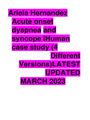 Ariela Hernandez Acute onset dyspnea and syncope iHuman case study (4 Different Versions)LA