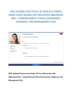2025 IHUMAN CASE STUDY: 45-YEAR-OLD FEMALE KAREN FLOYD REASON FOR ...