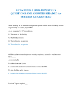 RETA BOOK 1 (2026-2027) STUDY QUESTIONS AND ANSWERS GRADED A+ SUCCESS GUARANTEED