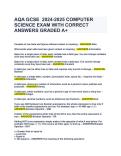 AQA Computer Science A Level 2023-2024 Study Guide - DocMerit