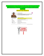 I Human Week 3 Comprehensive Case Study: 60-Year-Old Female Patient with Shortness Of Breath (CLASS 6550)