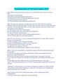 Fundamentals of Nursing Kaplan AGN Questions and Answers GRADED A