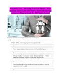 Property and casualty insurance Exam Questions and Answers 4 versions