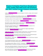 Western Civilization Final Exam Straighterline - DocMerit