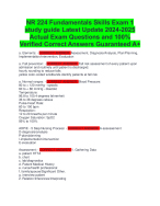 Nr 224 Fundamentals Skills Exam 1 Study Guide Latest Update 2024 2025 Actual Exam Questions And Nr 224 Fundamentals Skills Exam 1 Study Guide Latest Update 2024 2025 Actual Exam Questions And