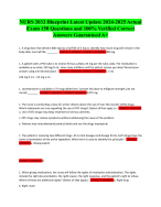 NURS 2032 Blueprint Latest Update 2024-2025 Actual Exam 150 Questions and 100% Verified Correct Ans